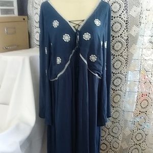 Indigo Thread Co. Navy dress Embroidery Embellishment